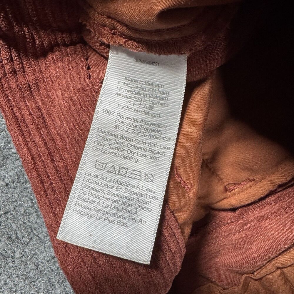 Madewell Size 4 Corduroy High-Rise Tapered Pants in Dusty Redwood - Picture 5 of 8